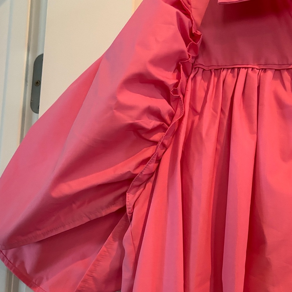 entro Pink Button-Front Babydoll Dress - Picture 2 of 3